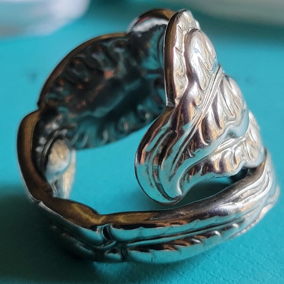 1889 Tiffany & Co. Ailanthus Spoon Ring 27 - Picture 7 of 16